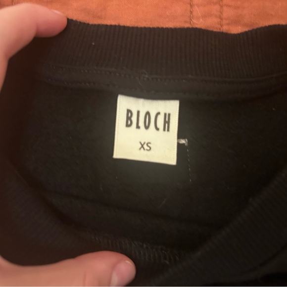 Black BLOCH Cropped Sweatshirt in size XS in Excellent Condition - Picture 5 of 6